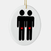 GAY LOVERS (2) KERAMISCH ORNAMENT (Rechts)