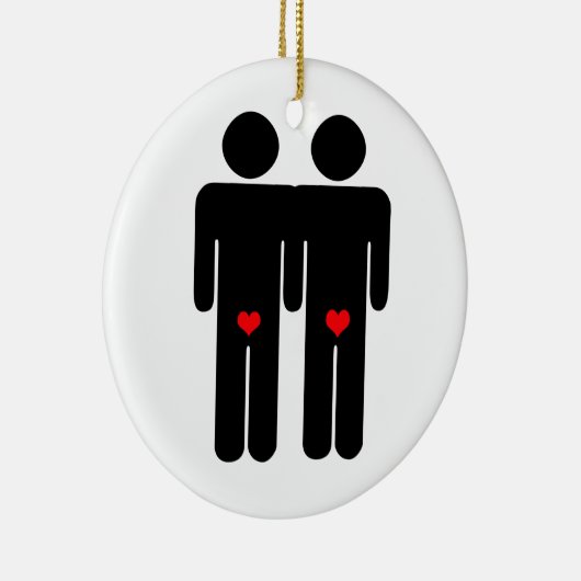 GAY LOVERS (2) KERAMISCH ORNAMENT (Rechts)