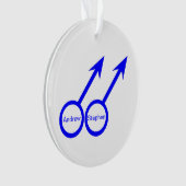 Gay Lovers  AcrylOrnament Ornament (voorkant)