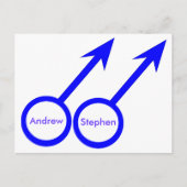 Gay Lovers  Briefkaart (Voorkant)