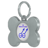 Gay Lovers Custom Pet Tag Huisdieren Naamplaatje (Voorkant Rechts)