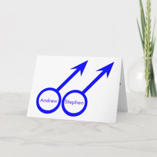 Gay Lovers Custom Wenskaart Kaart