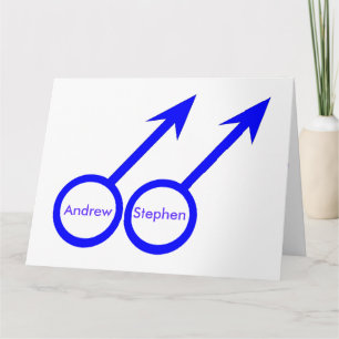 Gay Lovers Custom Wenskaart Kaart