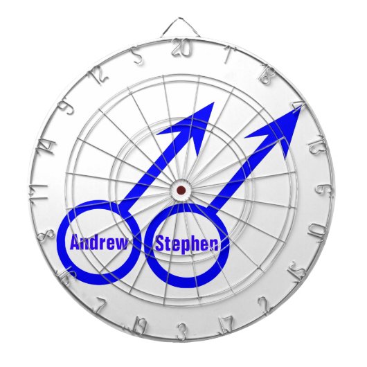 Gay Lovers  Dartboard Dartbord (Voorkant)