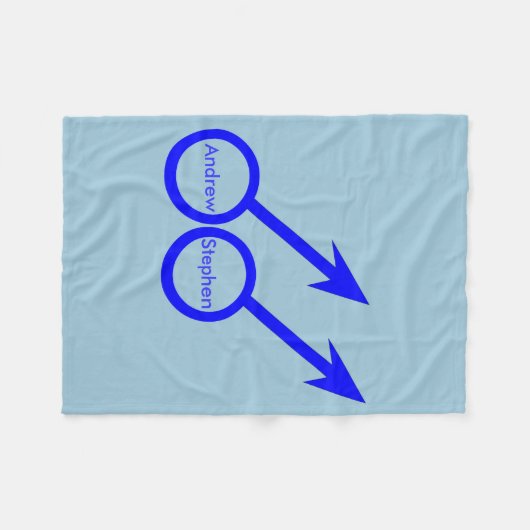 Gay Lovers  Fleece Blanket (Voorkant (Horizontaal))