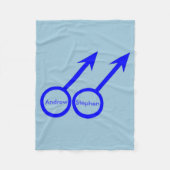 Gay Lovers  Fleece Blanket (Voorkant)