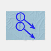 Gay Lovers Fleece Blanket Deken (Voorkant (Horizontaal))