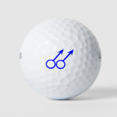 Gay Lovers Golf Ball Golfballen (Voorkant)
