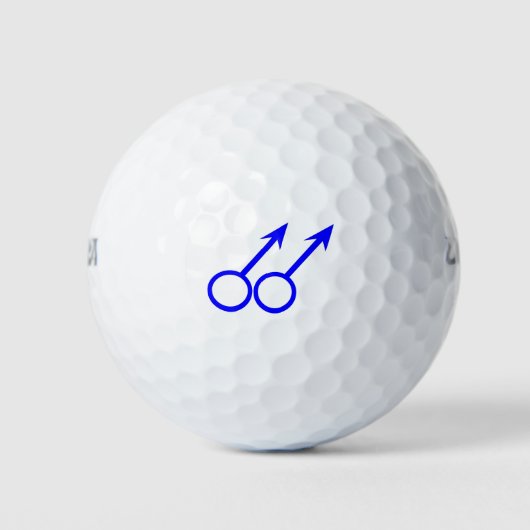 Gay Lovers Golf Ball Golfballen (Voorkant)