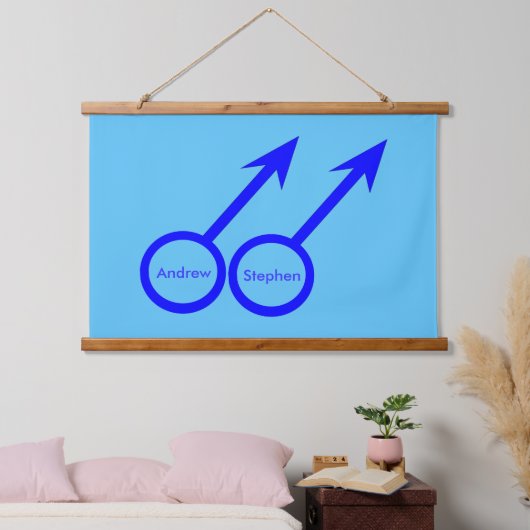Gay Lovers Hangend Wandkleed (Slaapkamer)