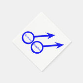 Gay Lovers  Papier Napkins Servetten (Hoek)