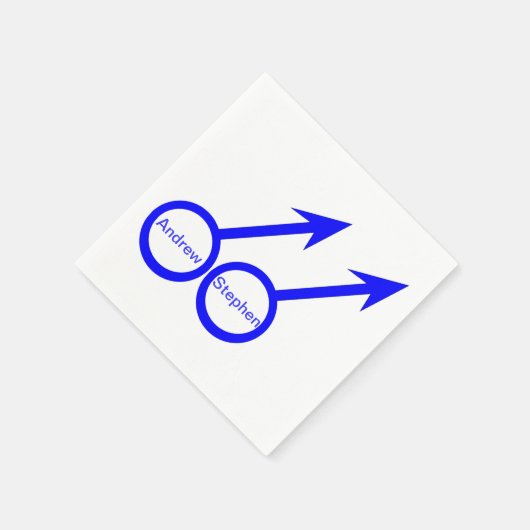 Gay Lovers  Papier Napkins Servetten (Hoek)