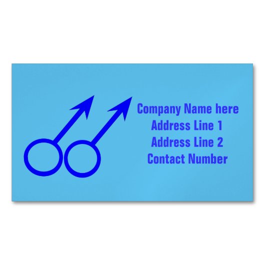 Gay Lovers Persoonlijke Magneten van het Visitekaa (Voorkant)