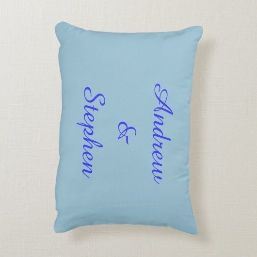 Gay Lovers Pillow Accent Kussen (Achterkant (Verticaal))
