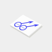 Gay Lovers Post merkt Pad op Post-it® Notes (Schuin)