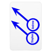 Gay Lovers  Premium Magnet Magneet (Verticaal)
