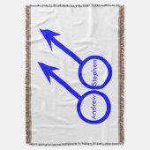 Gay Lovers  Throw Blanket Deken (Voorkant Verticaal)