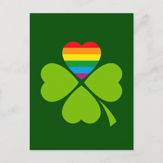 Gay Lucky Clover Briefkaart (Voorkant)