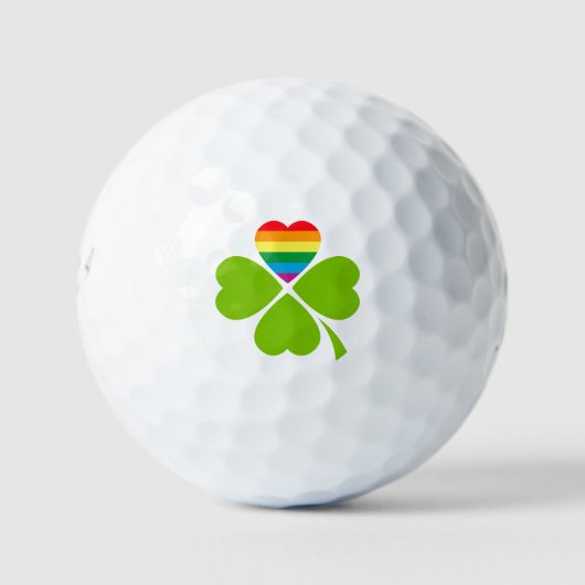 Gay Lucky Clover Golfballen (Voorkant)
