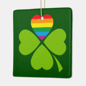 Gay Lucky Clover Keramisch Ornament (Links)