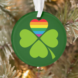 Gay Lucky Clover Ornament