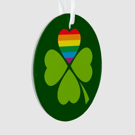 Gay Lucky Clover Ornament (voorkant)