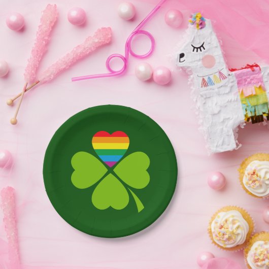 Gay Lucky Clover Papieren Bordje (Feest)