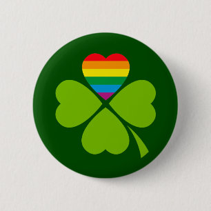 Gay Lucky Clover Ronde Button 5,7 Cm