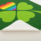 Gay Lucky Clover Sherpa Deken (3/4)