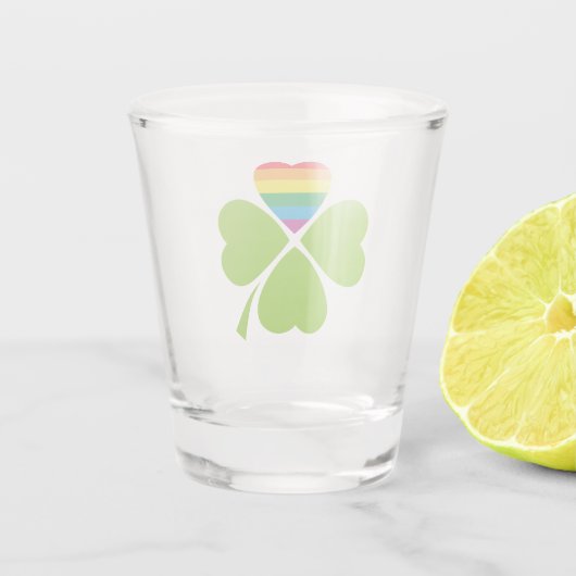 Gay Lucky Clover Shot Glas (Achterkant)
