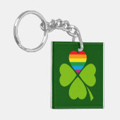 Gay Lucky Clover Sleutelhanger (Voorkant Links)