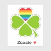 Gay Lucky Clover Sticker (Vel)