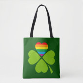 Gay Lucky Clover Tote Bag (Voorkant)
