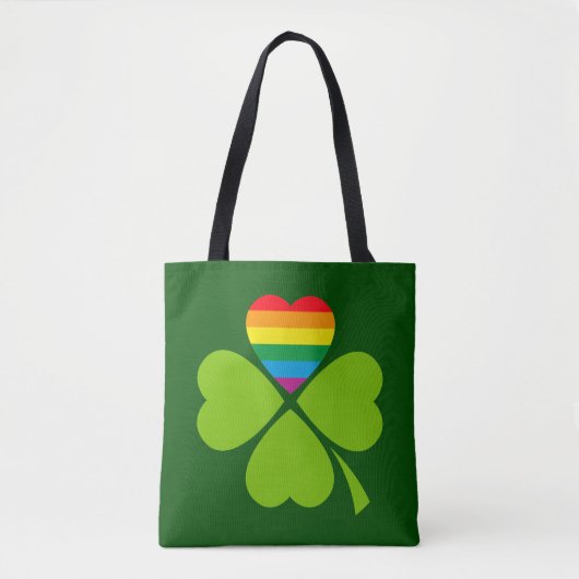 Gay Lucky Clover Tote Bag (Voorkant)