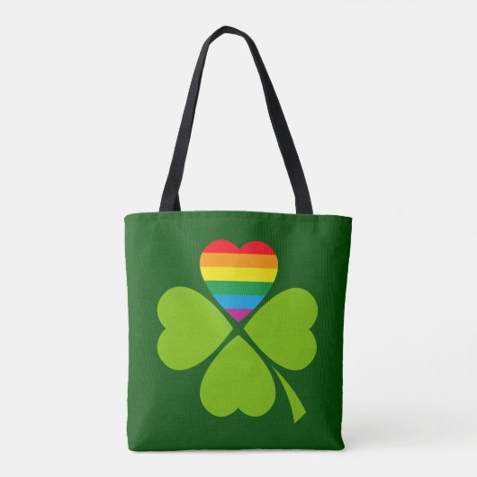 Gay Lucky Clover Tote Bag (Achterkant)