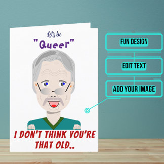 Gay, maar niet die oude dag kaart