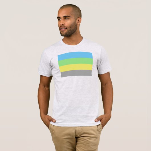 Gay Male Alternative Pride Flag T-shirt (Voorkant volledig)