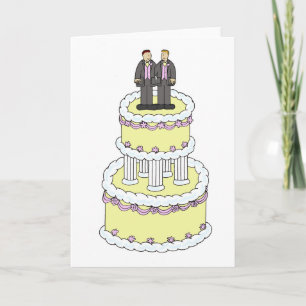 Gay Male Couple Wedding Gefeliciteerd Kaart