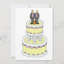 Gay Male Couple Wedding Invitation Kaart