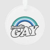 Gay Male en Proud Ornament (achterkant)