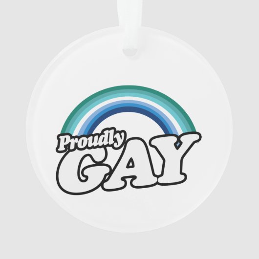 Gay Male en Proud Ornament (achterkant)