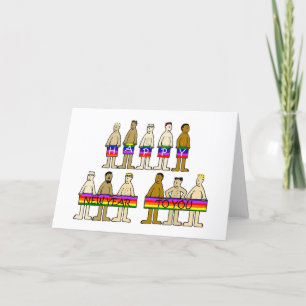 Gay Male Happy Nieuwjaar  Feestdagen Kaart