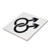 Gay male logo tegeltje (Zijkant)