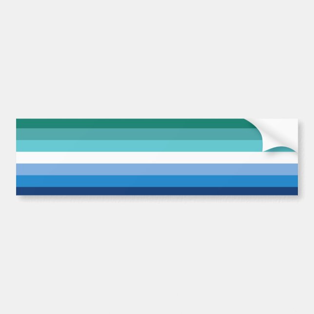 gay male pride Bumpersticker (Voorkant)