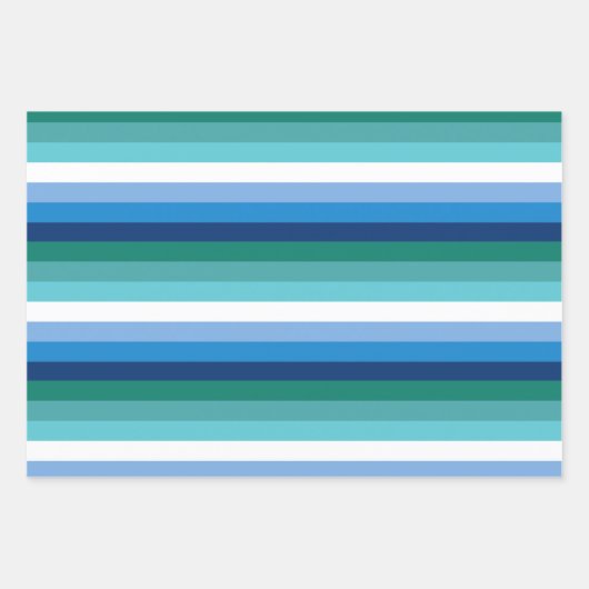 Gay Male Pride Flag (Azure) Inpakpapier Vel (Voorkant 3)