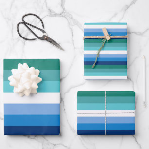 Gay Male Pride Flag (Azure) Inpakpapier Vel
