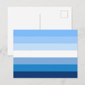 Gay Male Pride Flag (blauw) Briefkaart (Voorkant / Achterkant)