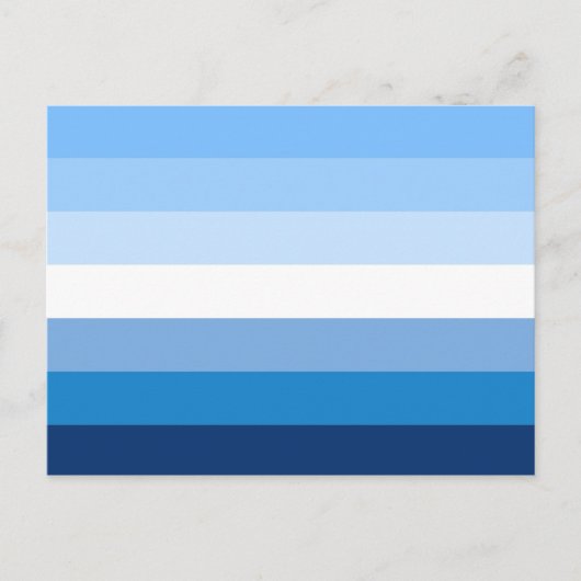 Gay Male Pride Flag (blauw) Briefkaart (Voorkant)