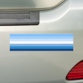 Gay Male Pride Flag (blauw) Bumpersticker (Op auto)