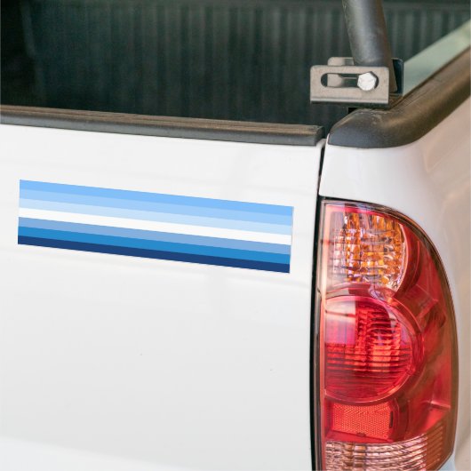 Gay Male Pride Flag (blauw) Bumpersticker (Op Truck)